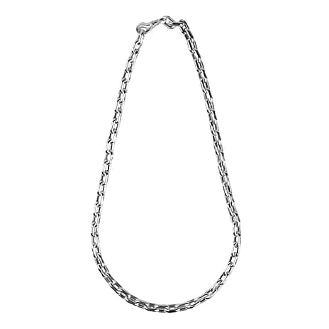 Italian Sterling Silver Necklace  (Size - 20) with Lobster Clasp, Silver Wt. 31.00 Gms
