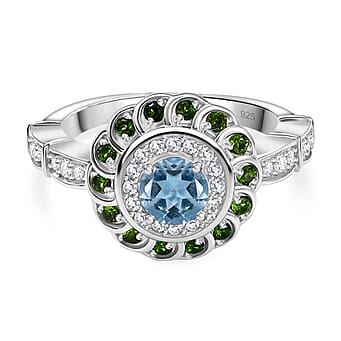 https://tjcuk.sirv.com/Products/80/6/8066809/Aquamarine-Natural-Chrome-Diopside-Moissanite-Ring-in-Rhodium-Overlay-_8066809.jpg?w=342&h=342