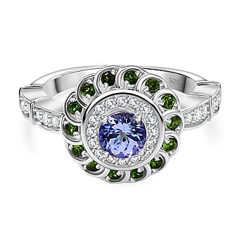 https://tjcuk.sirv.com/Products/80/6/8066818/Tanzanite-Natural-Chrome-Diopside-Moissanite-Ring-in-Rhodium-Overlay-S_8066818.jpg?w=342&h=342
