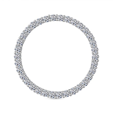 First Time Ever - Luxuriant 950 Platinum SGL Certified Lab Grown Diamond (SI-GH) Circle Of Life Pendant 1.00 Ct.