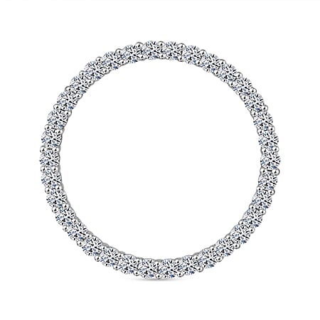First Time Ever - LUXURIANT Diamond 950 Platinum SGL Certified Lab Grown Diamond (SI/G-H) Circle Of Life Pendant 1.00 Ct.