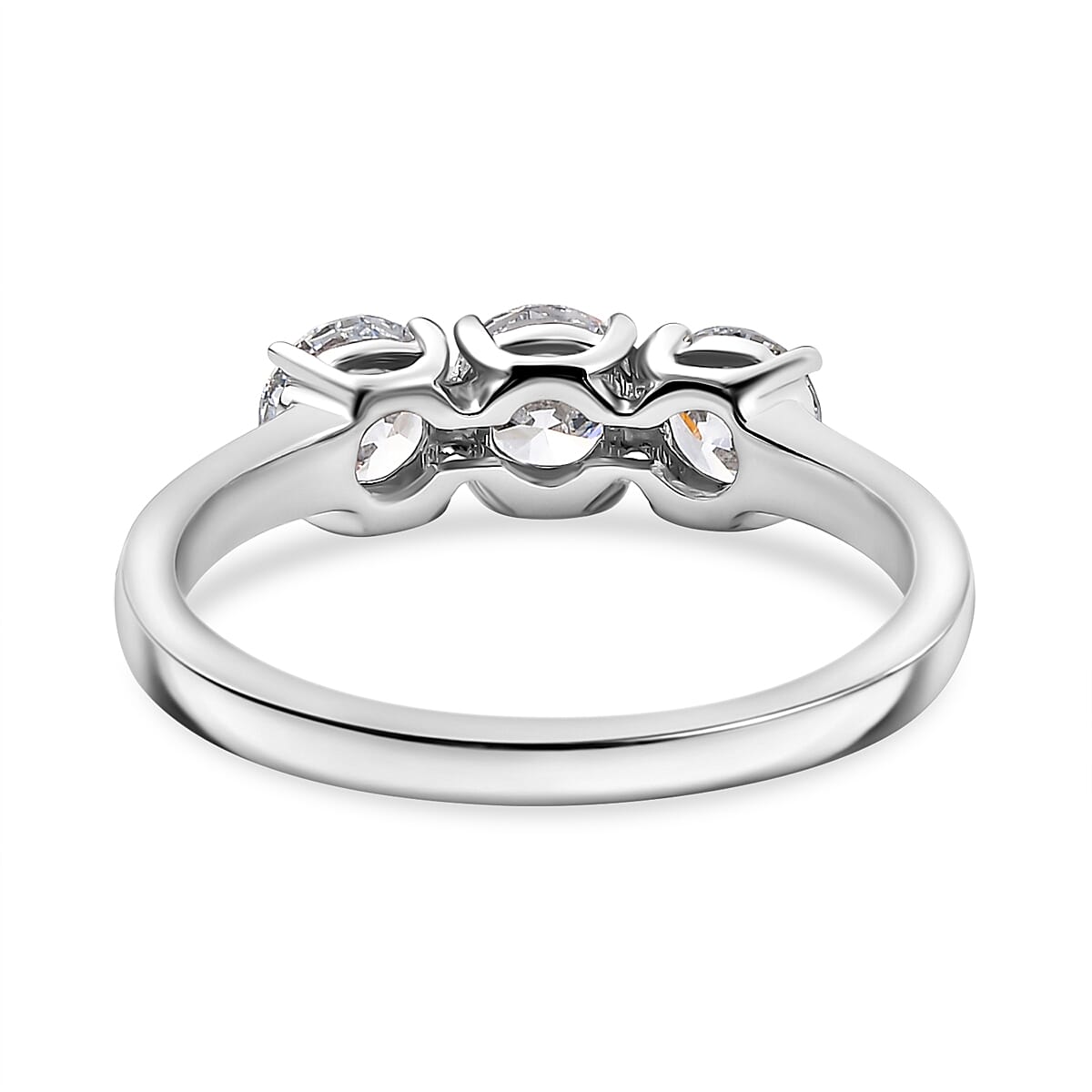 Luxuriant Diamond 950 Platinum SGL Certified Lab Grown Diamond (SI-G-H) Trilogy Ring 1.00 Ct, Luxuriant Diamond 950 Platinum SGL Certified Lab Grown Diamond (SI-G-H) Trilogy Ring 1.00 Ct,