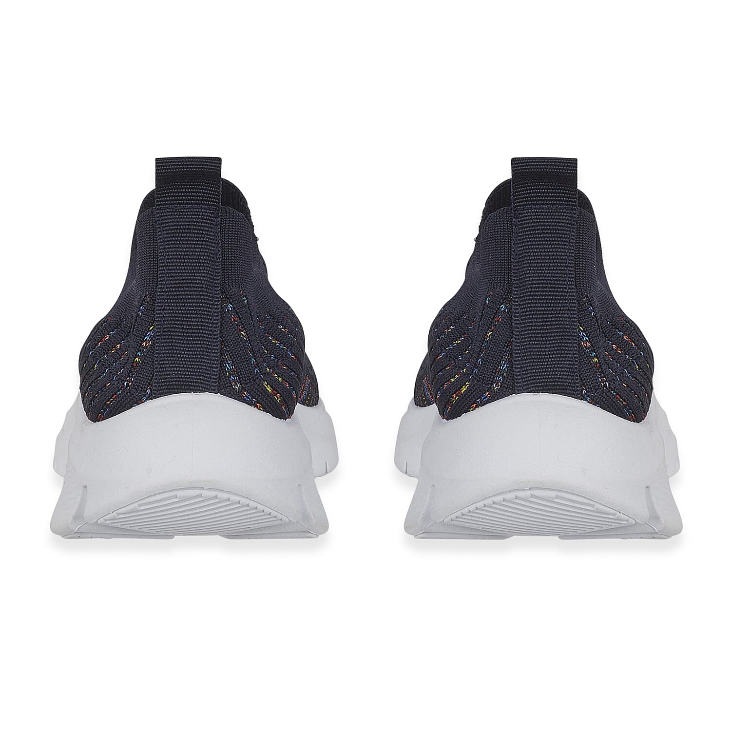 Urban Jacks Ladies Fly Knit Easy Slip-On Shoe (Size - 4) - Navy