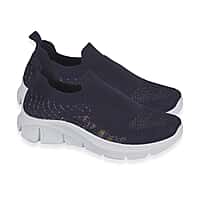 Urban Jacks Ladies Fly Knit Easy Slip-On Shoe (Size - 5) - Navy