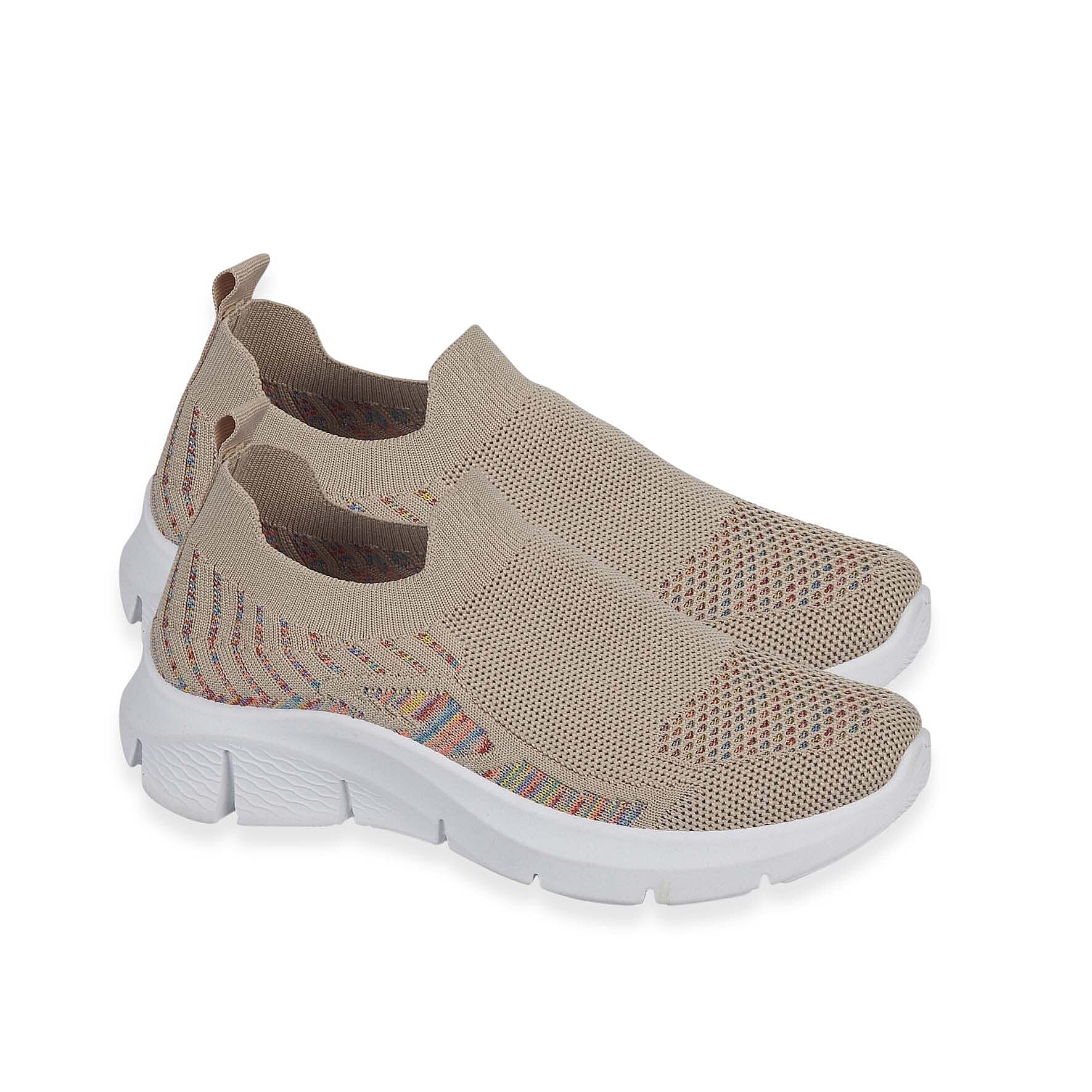 Urban Jacks Ladies Fly Knit Easy Slip-On Shoe (Size - 4) - Navy