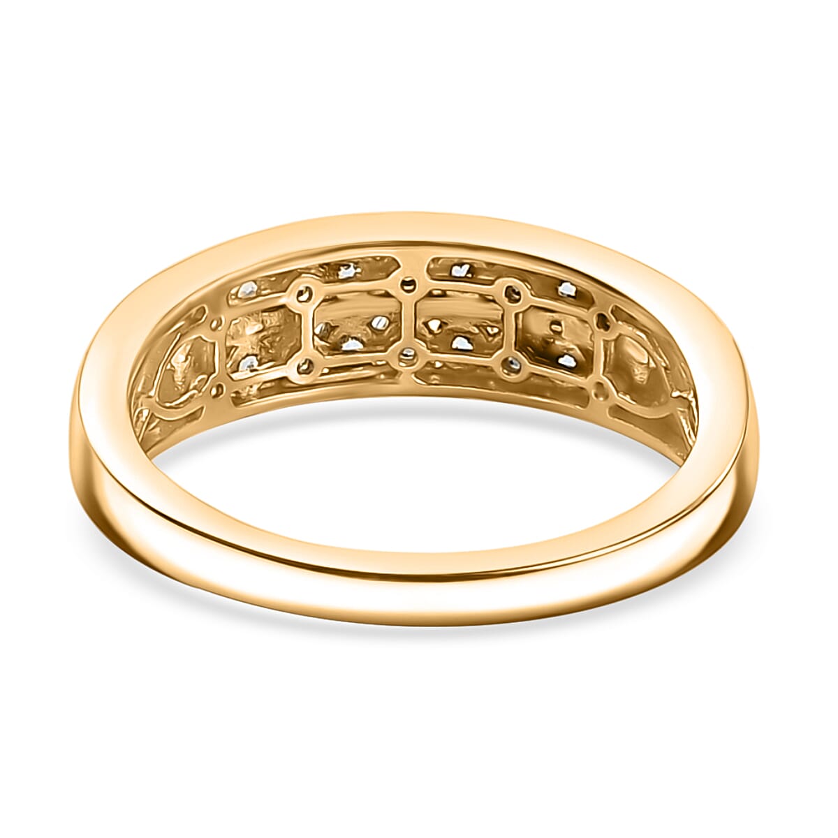 Santamaria Aquamarine Ring in 18K Vermeil Yellow Gold Plated Sterling Silver. Santamaria Aquamarine Ring in 18K Vermeil Yellow Gold Plated Sterling Silver.