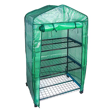 St Helens 3 Tier Grow House (Size 125x69x49 cm) - Black