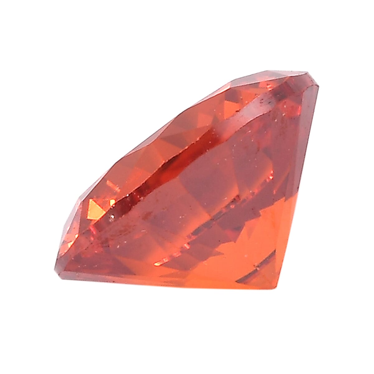 Orange Cubic Zirconia Round Shape Gemstone 2.12 Ct. - 7 mm