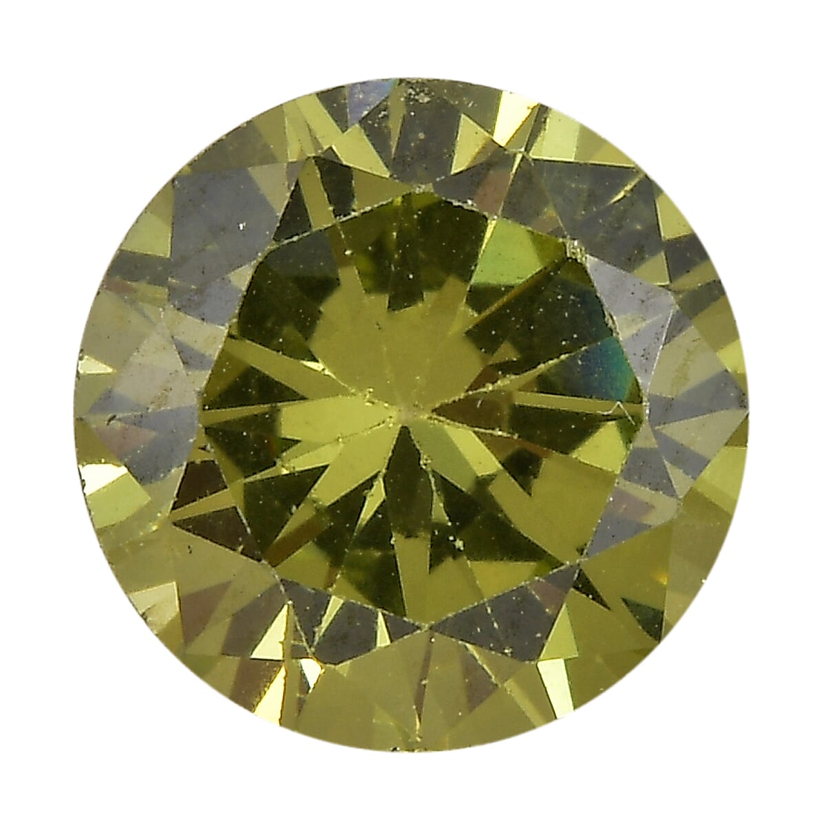 Peridot Cubic Zirconia Round Shape Gemstone 2.25 Ct. - 7 mm