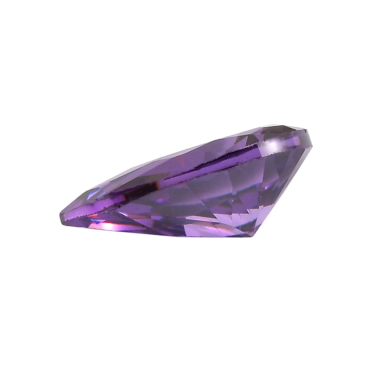 Purple Cubic Zirconia Pear Shape Gemstone 1.15 Ct. - 6x4 mm