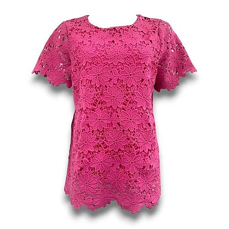 Sugar Crisp Knitted Top (Size - XL) - Pink