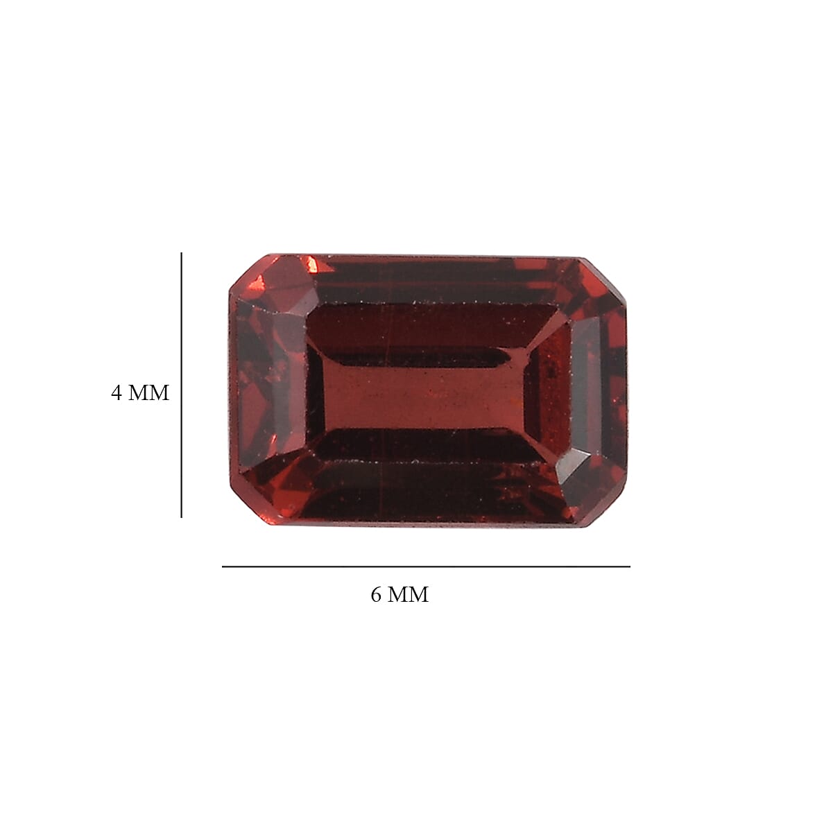 Red Garnet Octagon Shape Gemstone 2.06 Ct. - 6x4 mm Red Garnet Octagon Shape Gemstone 2.06 Ct. - 6x4 mm