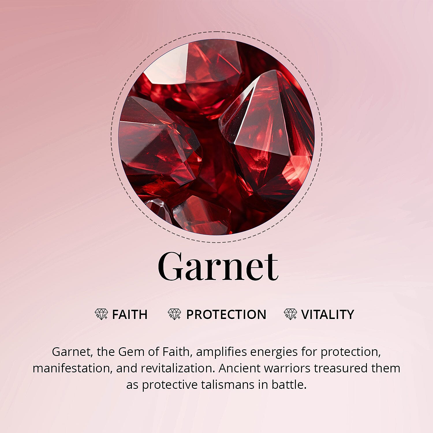 Red Garnet Round Shape Gemstone 2.84 Ct. - 6 mm Red Garnet Round Shape Gemstone 2.84 Ct. - 6 mm