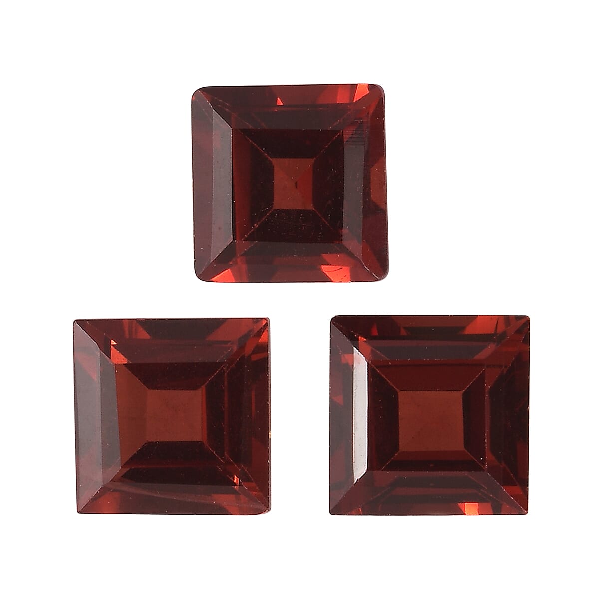 Red Garnet Square Gemstone 2.28 Ct. - 5 mm
