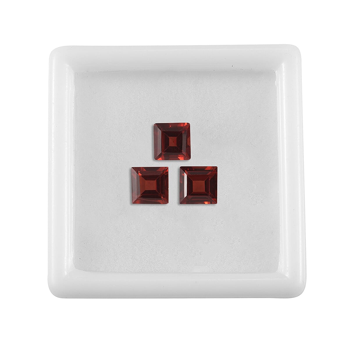 Red Garnet Square Gemstone 2.28 Ct. - 5 mm