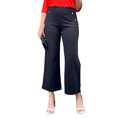 Anamor Knitted Jean and Pant-Trouser (Size - 12) - Black