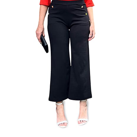 Anamor Knitted Jean and Pant-Trouser (Size - 12) - Black