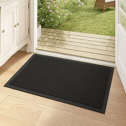 Brand New- Machine Washable Anti Skid - Slip Door Mat (Size 50x80 cm) - Black