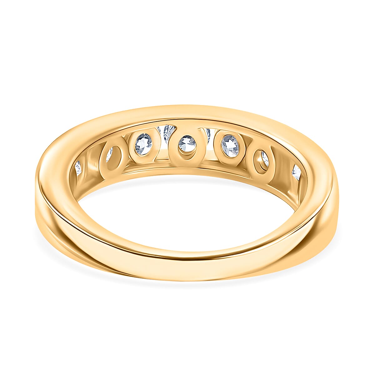 Luxuriant Diamond Lab Grown Diamond Band Ring in Sterling Silver Luxuriant Diamond Lab Grown Diamond Band Ring in Sterling Silver