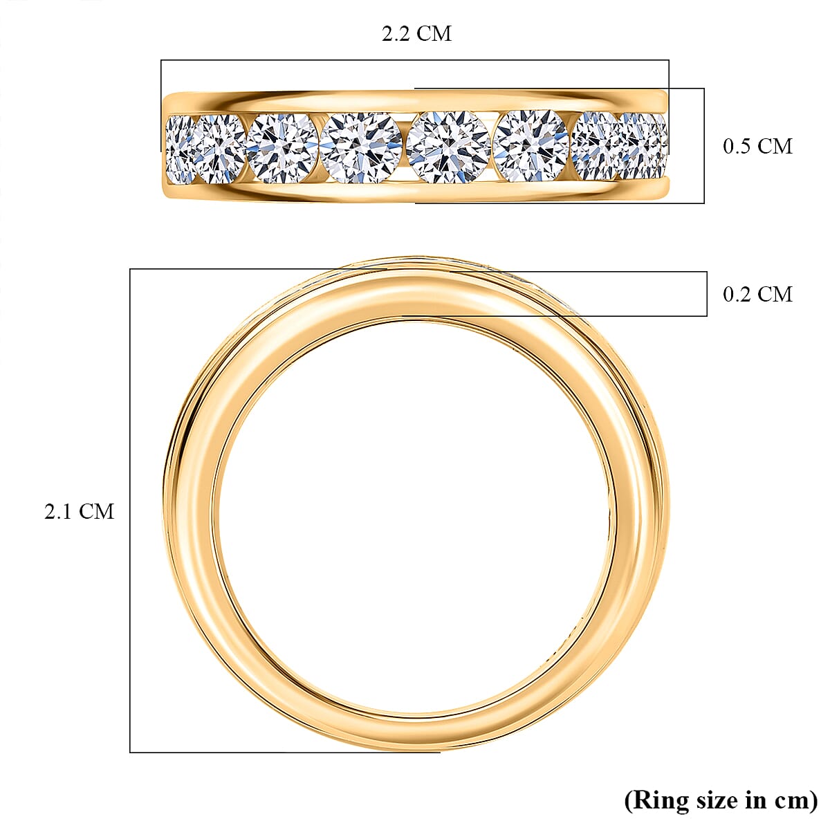 Luxuriant Diamond Lab Grown Diamond Band Ring in Sterling Silver Luxuriant Diamond Lab Grown Diamond Band Ring in Sterling Silver