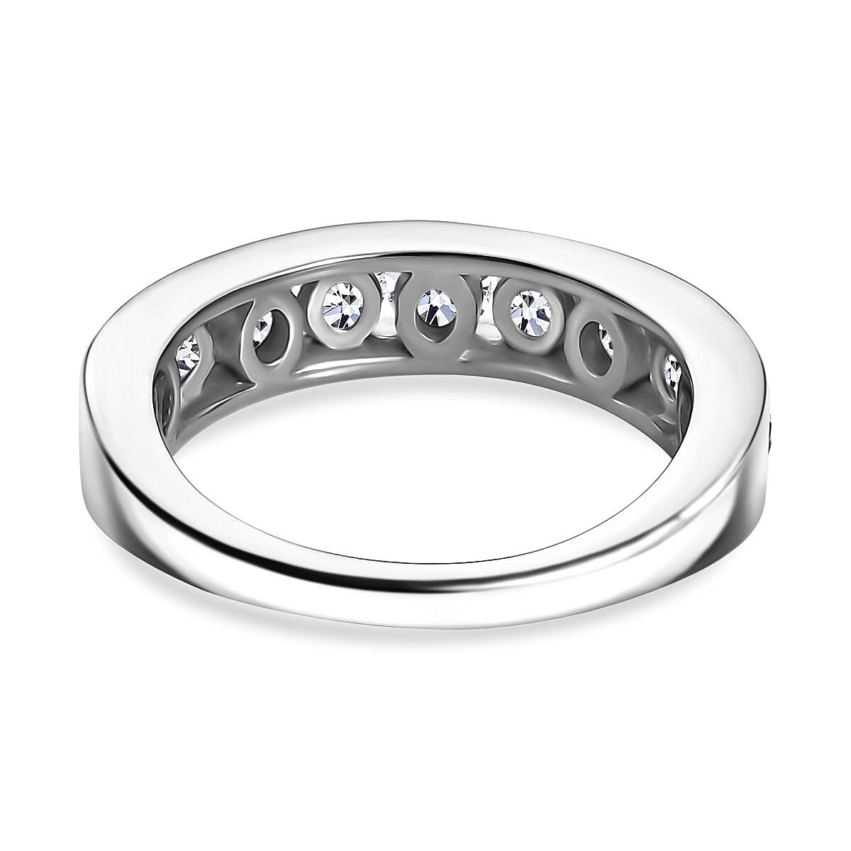 Luxuriant Diamond Lab Grown Diamond Band Ring in Sterling Silver Luxuriant Diamond Lab Grown Diamond Band Ring in Sterling Silver
