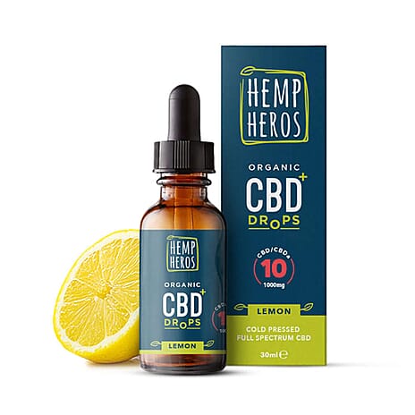 Hemp Heros- 1000mg Organic CBD Drops - 30ml (Lemon)