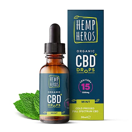 Hemp Heros- 1500mg Organic CBD Drops - 30ml (Mint)