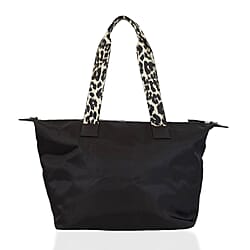 Diamond Pattern Quilted Tote Bag with Additional Adjustable Crossbody Strap