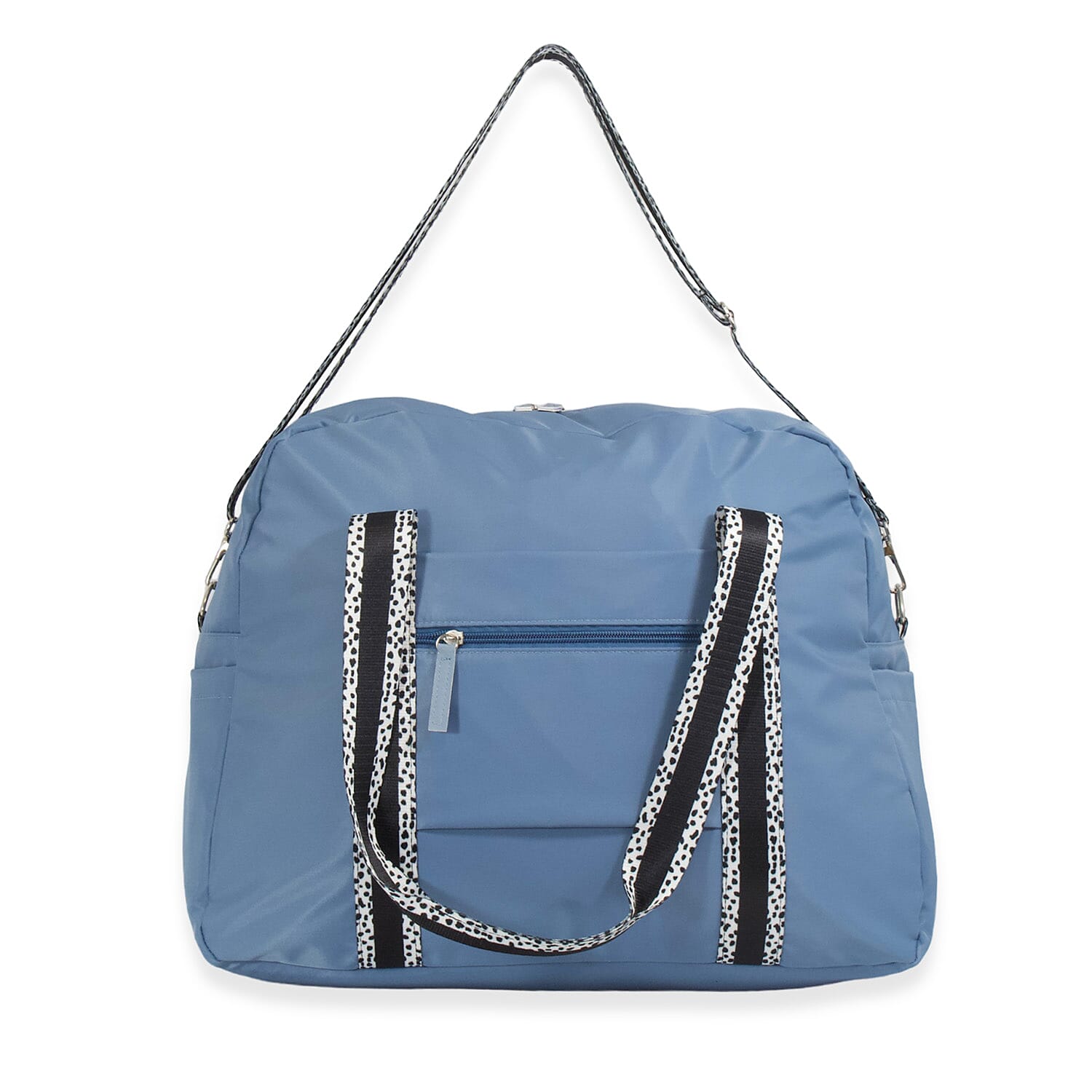 Waterproof Duffle Weekender Tote Bag with Shoulder Strap - Blue