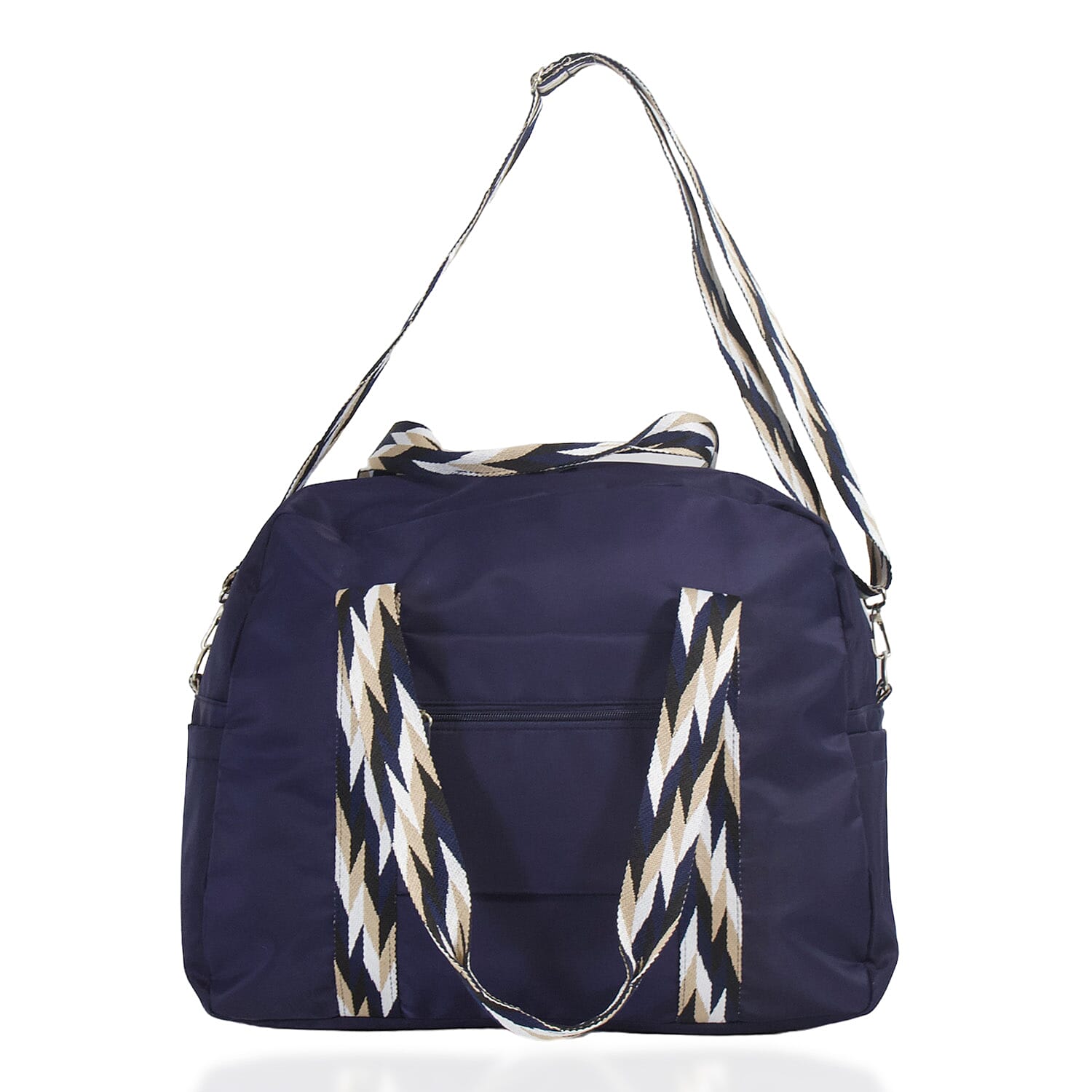 Waterproof Duffle Weekender Tote Bag with Shoulder Strap - Navy