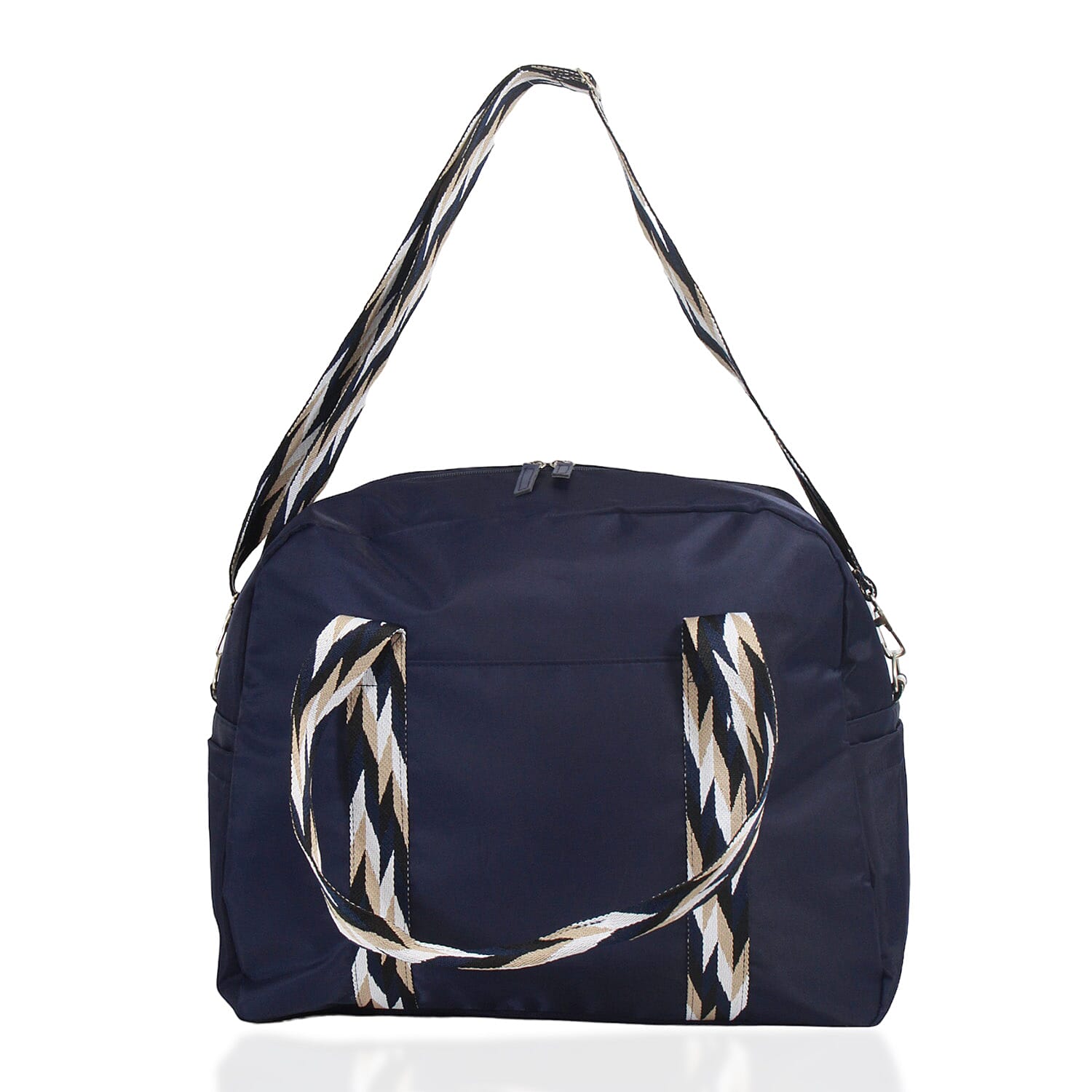Waterproof Duffle Weekender Tote Bag with Shoulder Strap - Navy