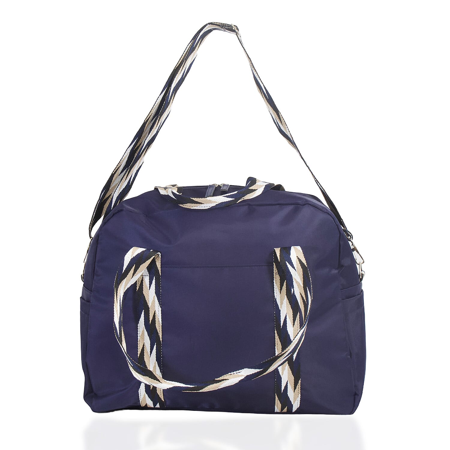Waterproof Duffle Weekender Tote Bag with Shoulder Strap - Navy