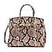 100% Genuine Leather Snakeskin Pattern Crossbody Bag