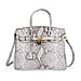 100% Genuine Leather Snakeskin Pattern Crossbody Bag