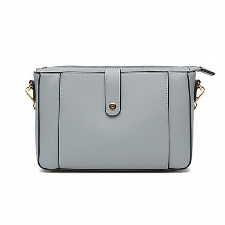 New Arrival - Quilted Crossbody Bag with Card Holder - Sky