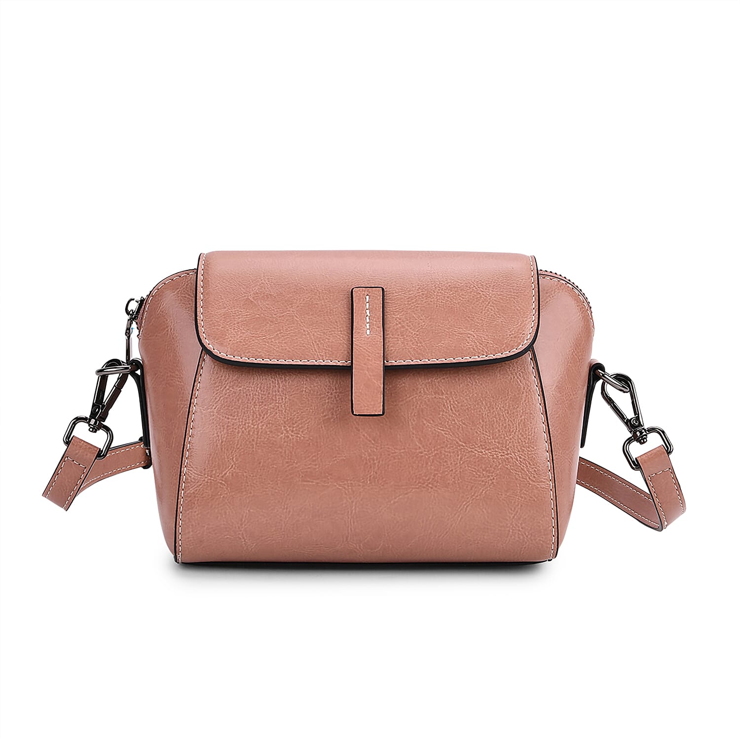 BRAND NEW LAUNCH- Sumptuous quality 100% Genuine Leather Crossbody Bag- Pink