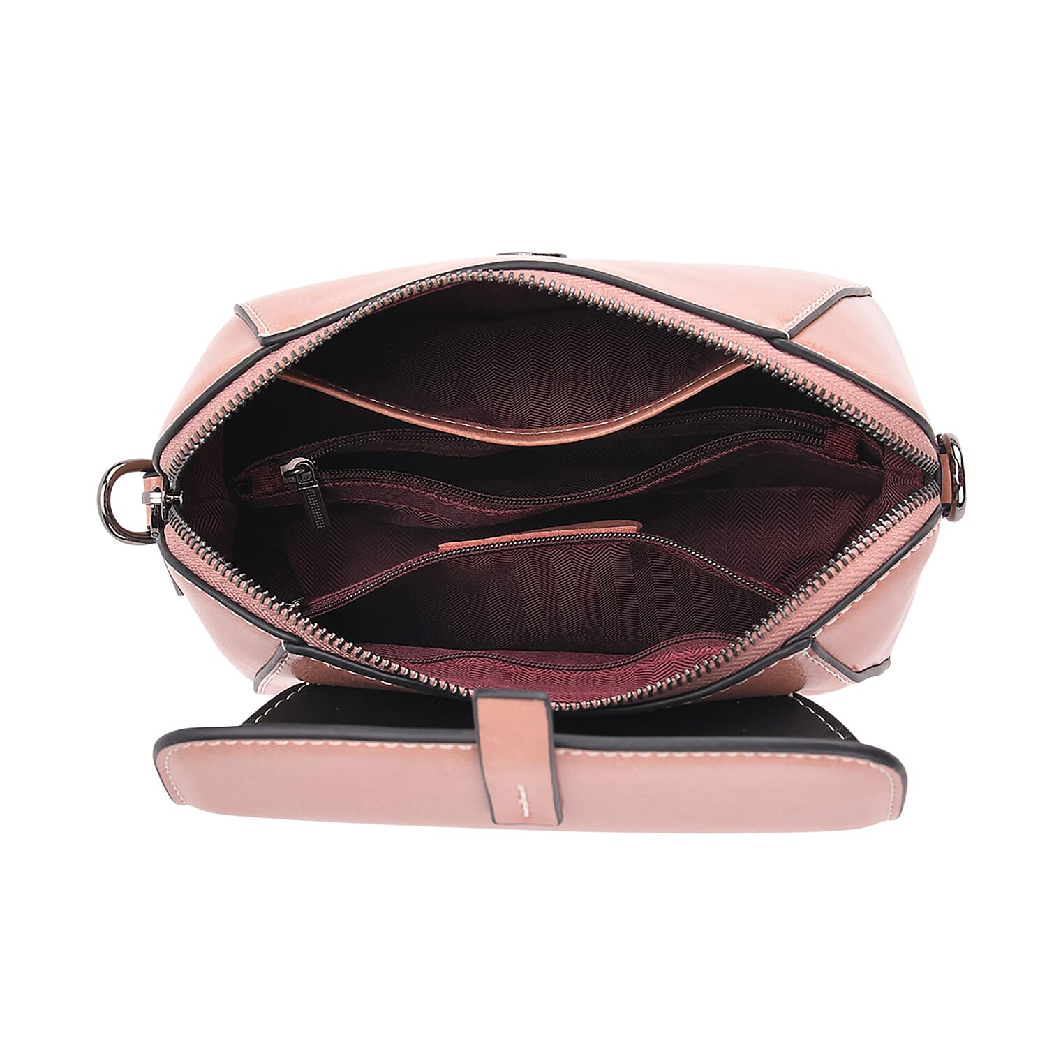 BRAND NEW LAUNCH- Sumptuous quality 100% Genuine Leather Crossbody Bag- Pink