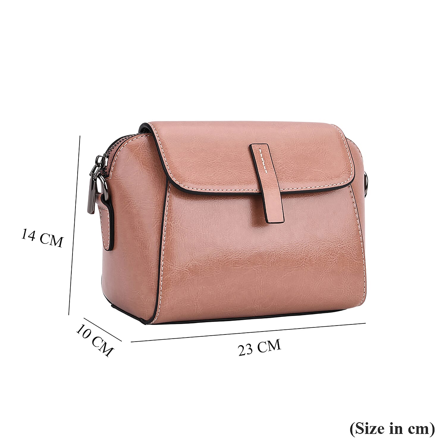 BRAND NEW LAUNCH- Sumptuous quality 100% Genuine Leather Crossbody Bag- Pink