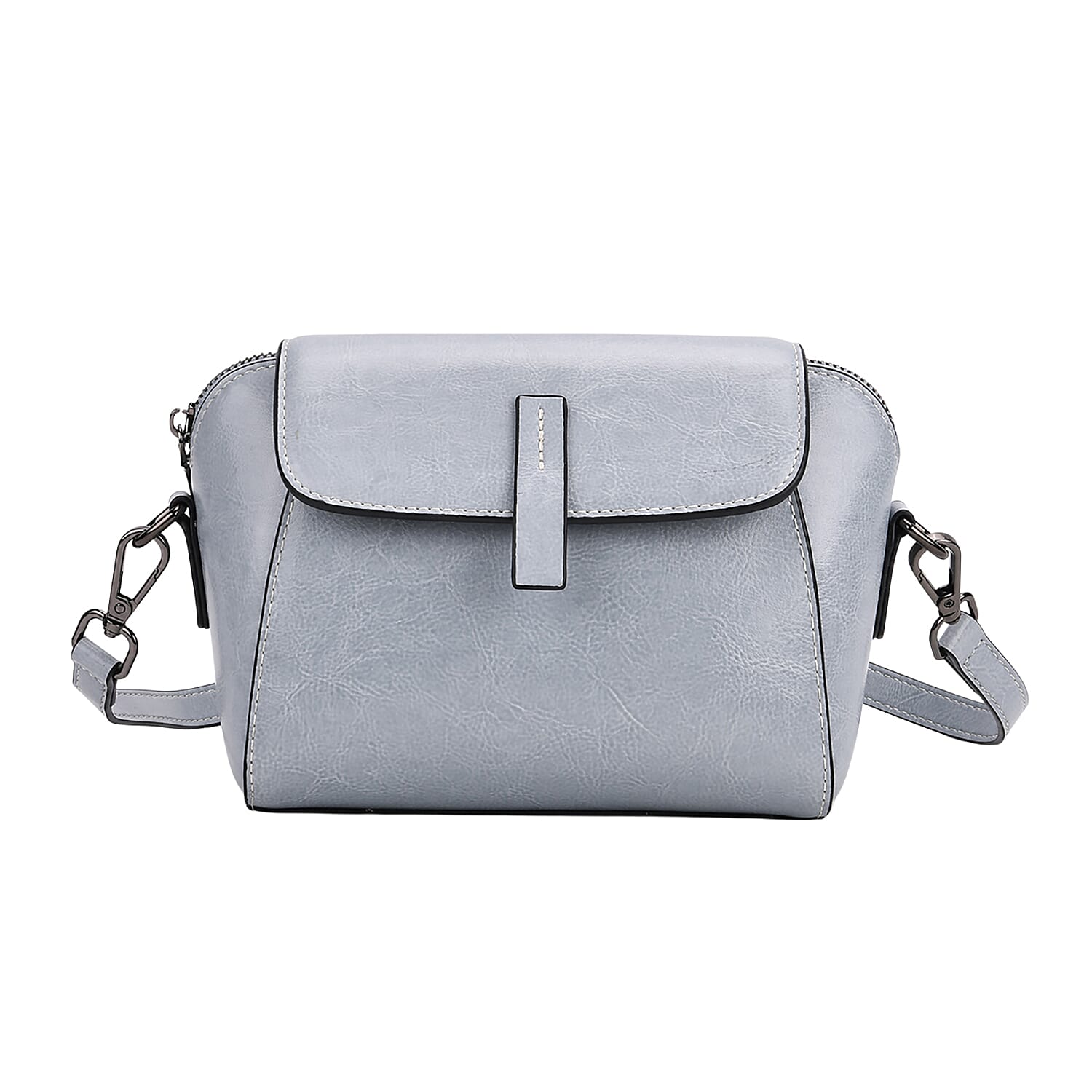 BRAND NEW LAUNCH- Sumptuous quality 100% Genuine Leather Crossbody Bag - Light Blue