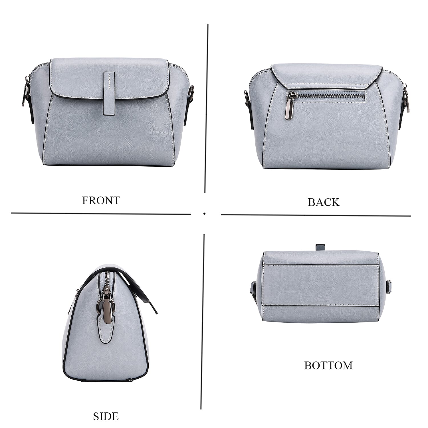 BRAND NEW LAUNCH- Sumptuous quality 100% Genuine Leather Crossbody Bag - Light Blue