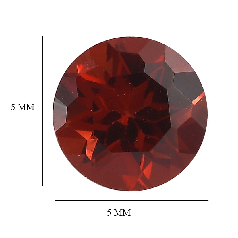 Red Garnet Round Shape Gemstone 1.65 Ct. - 5 mm