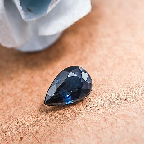 Blue Sapphire Gemstone in Pear Shape 0.50 Ct.