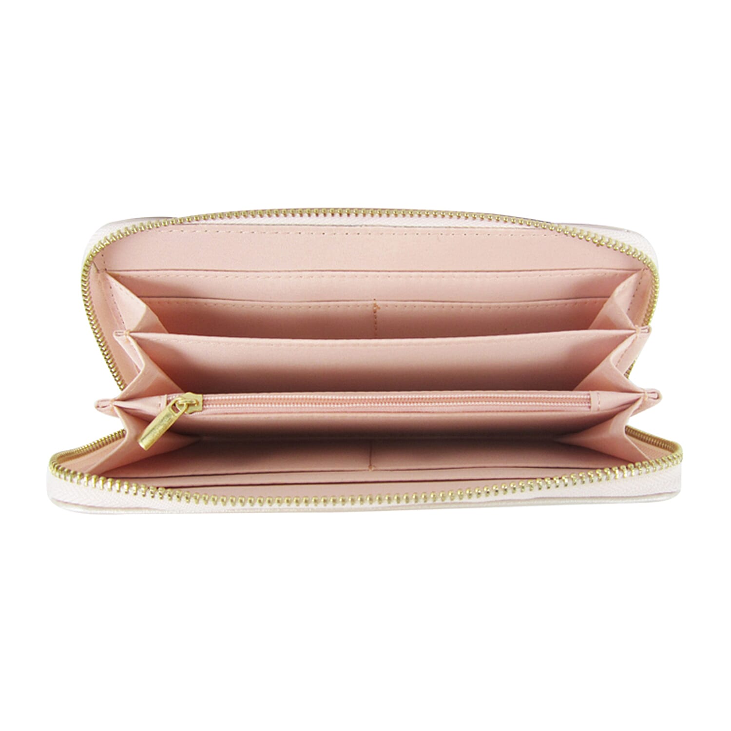 Leatherette Daliah Rose Purse Long - Gold
