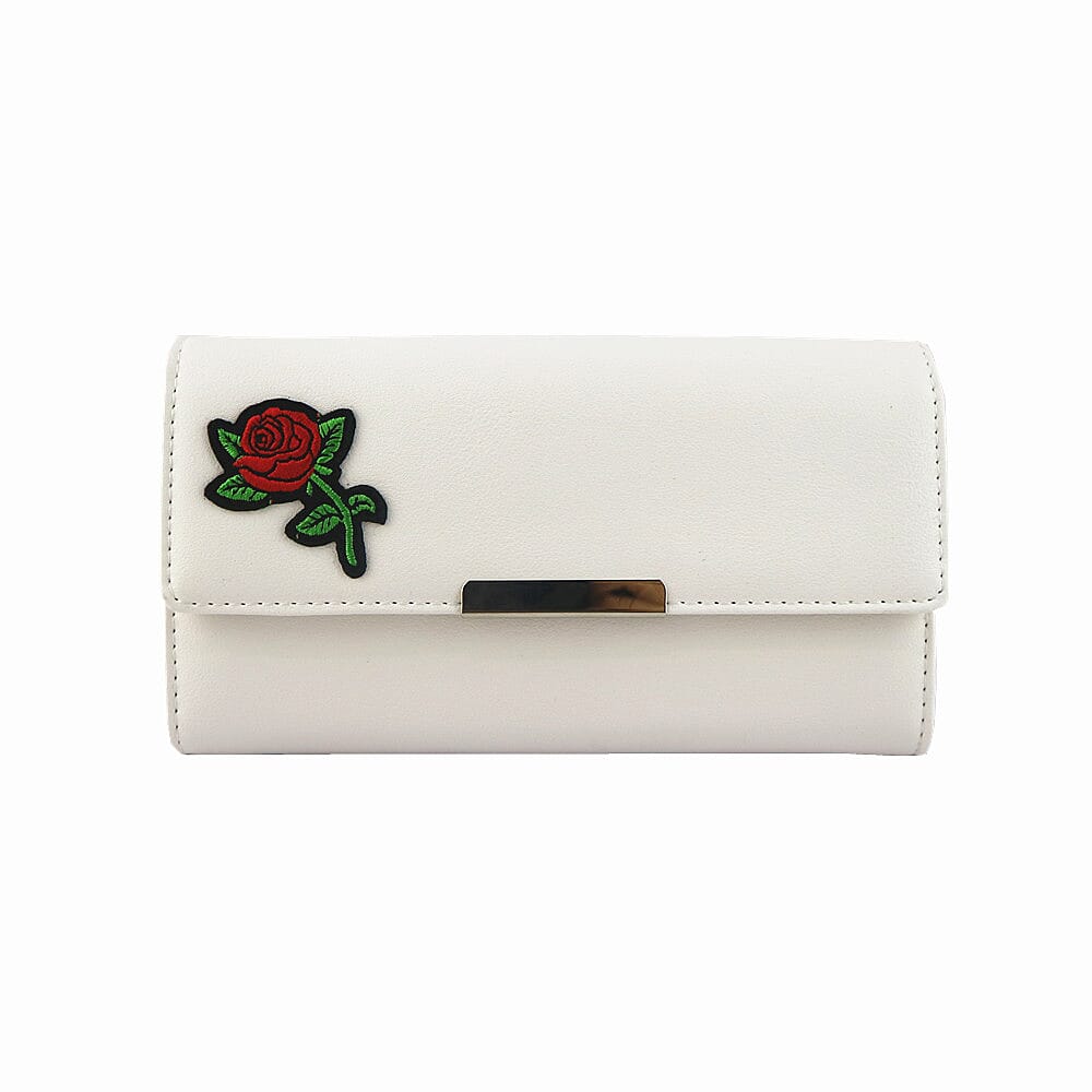 Early Bird Special - Rose Wallet - White