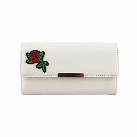Early Bird Special - Rose Wallet - White