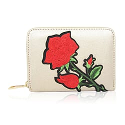 Mothers Day Gift Idea - Daliah Rose Printed Short Wallet - Black
