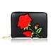 Mothers Day Gift Idea - Daliah Rose Printed Short Wallet - Black