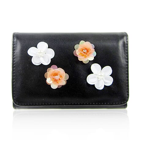 Rylee Flower Purse - Black