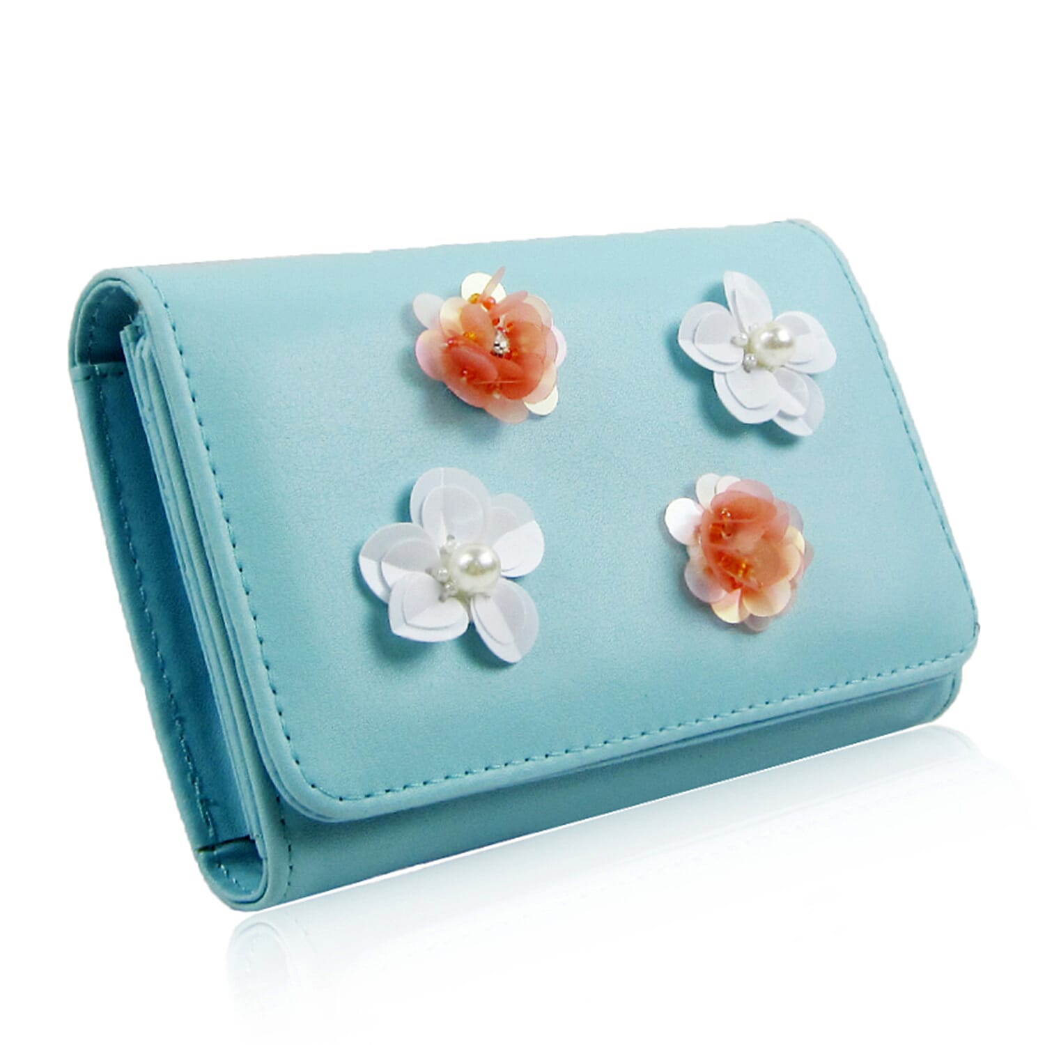 Rylee Flower Purse - Blue