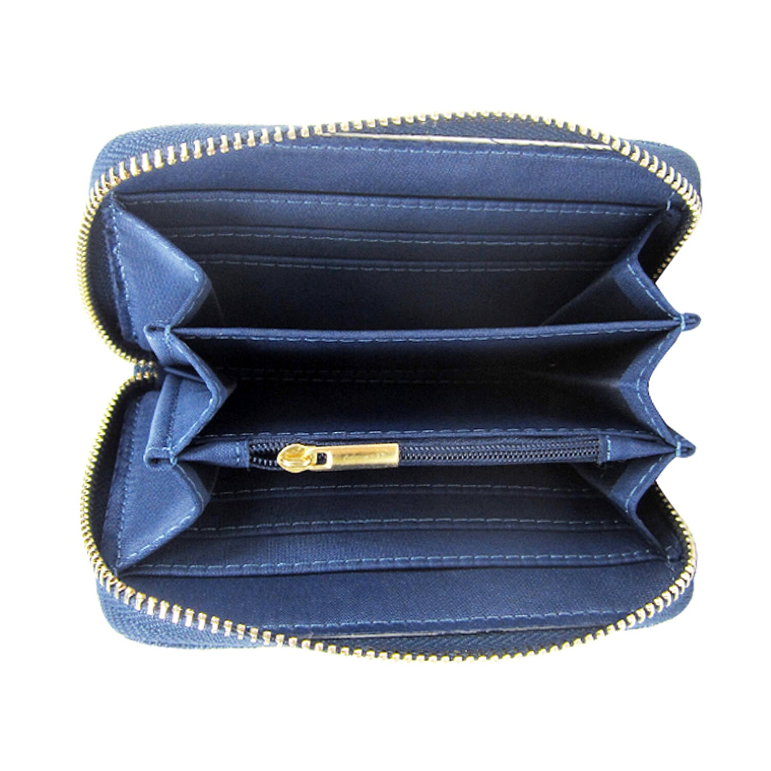 Bryony Denim Flower Purse - Dark Blue